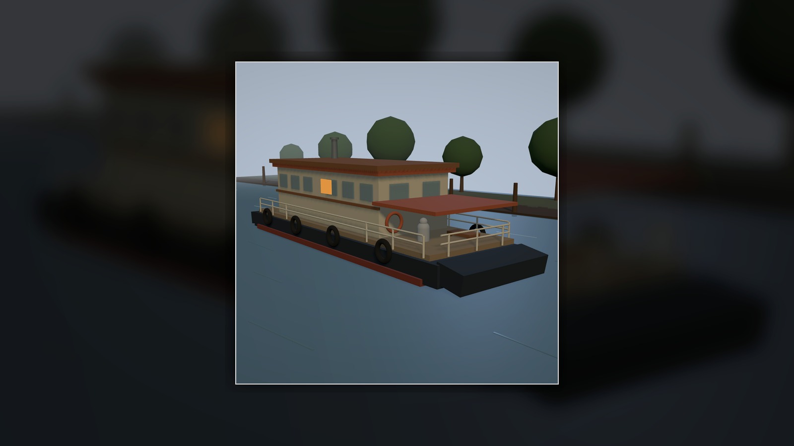 FlowBoard Scene node capture of the Houseboat demo presented in an editorial wide frame