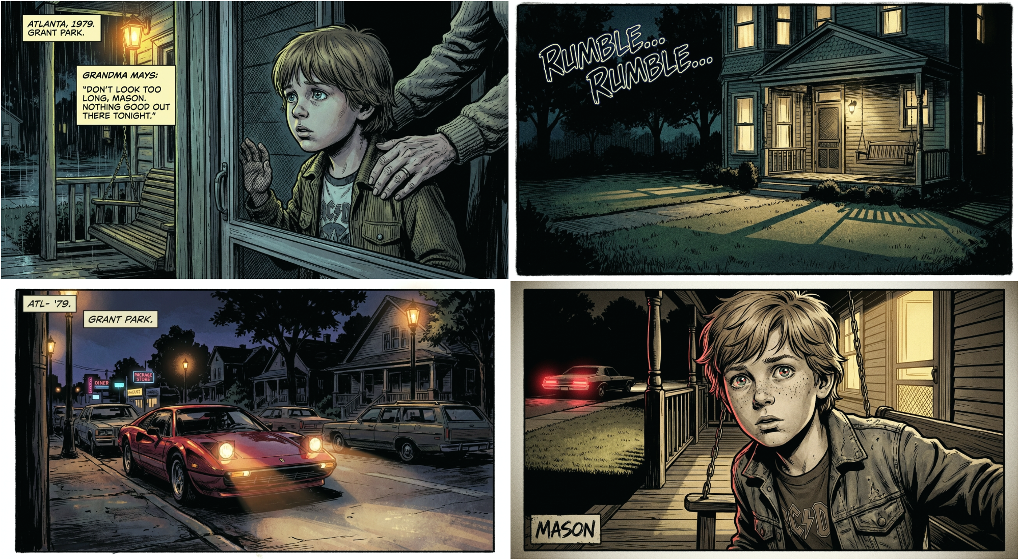 Example graphic novel page output